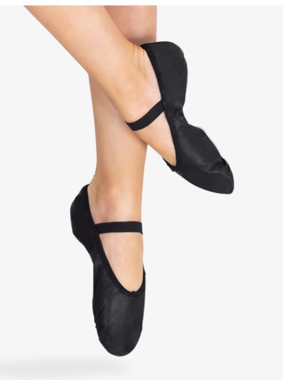 Theatricals black leather ballet shoes